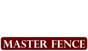 Master Fence logo - white version
